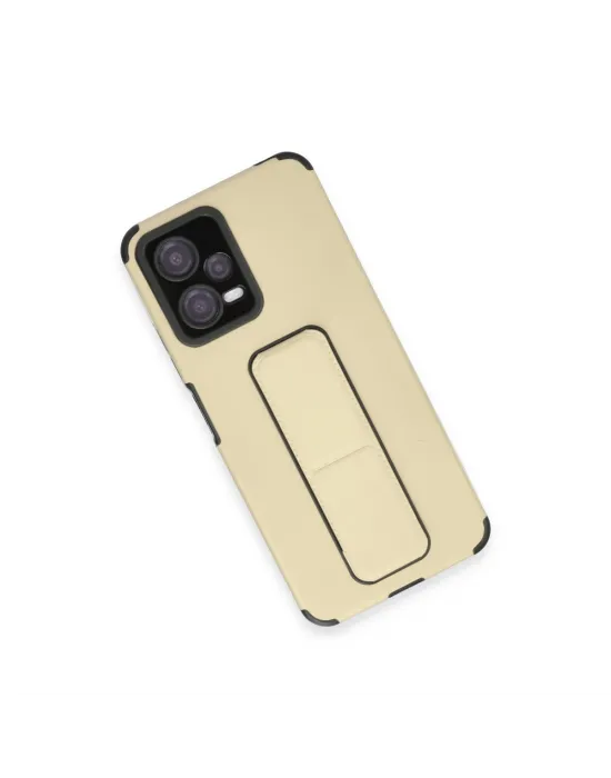 Xiaomi Poco X5 5g Kılıf Mega Standlı Silikon - Gold