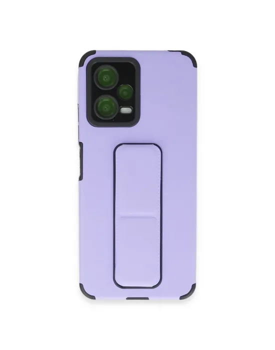Xiaomi Poco X5 5g Kılıf Mega Standlı Silikon - Lila