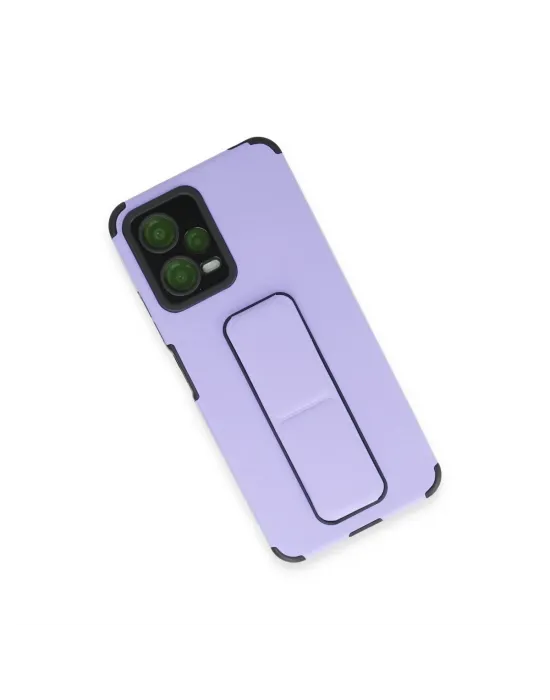 Xiaomi Poco X5 5g Kılıf Mega Standlı Silikon - Lila