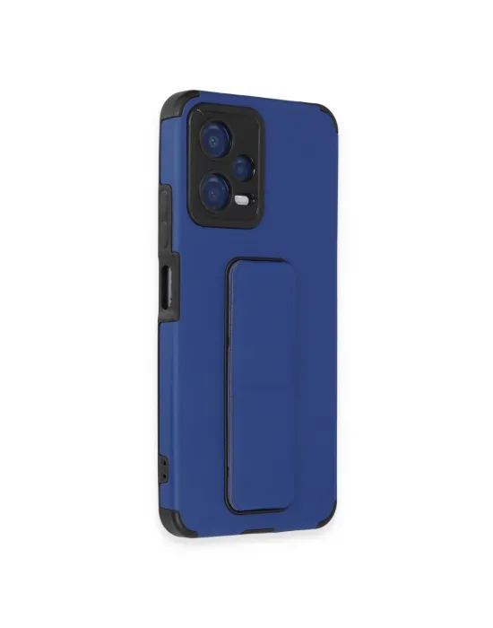 Xiaomi Poco X5 5g Kılıf Mega Standlı Silikon - Mavi