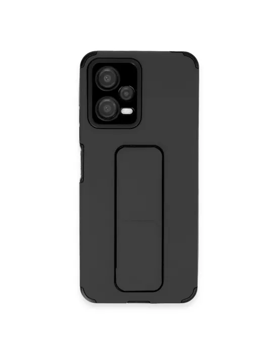 Xiaomi Poco X5 5g Kılıf Mega Standlı Silikon - Siyah
