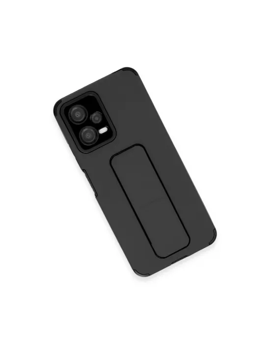 Xiaomi Poco X5 5g Kılıf Mega Standlı Silikon - Siyah
