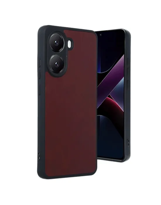 Xiaomi Poco X7 Pro Kılıf Aras Deri Kapak - Bordo