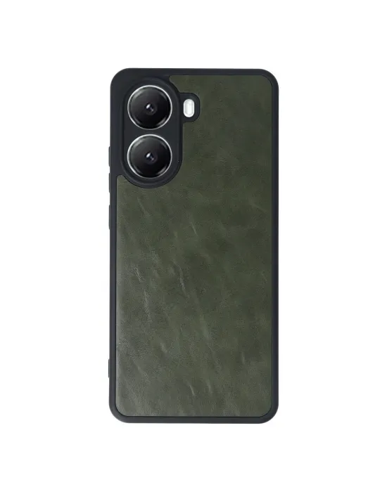 Xiaomi Poco X7 Pro Kılıf Aras Deri Kapak - Koyu Yeşil