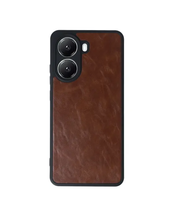 Xiaomi Poco X7 Pro Kılıf Aras Deri Kapak - Taba