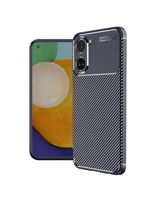 Xiaomi Poco X7 Pro Kılıf Auto Focus Karbon Kapak - Lacivert