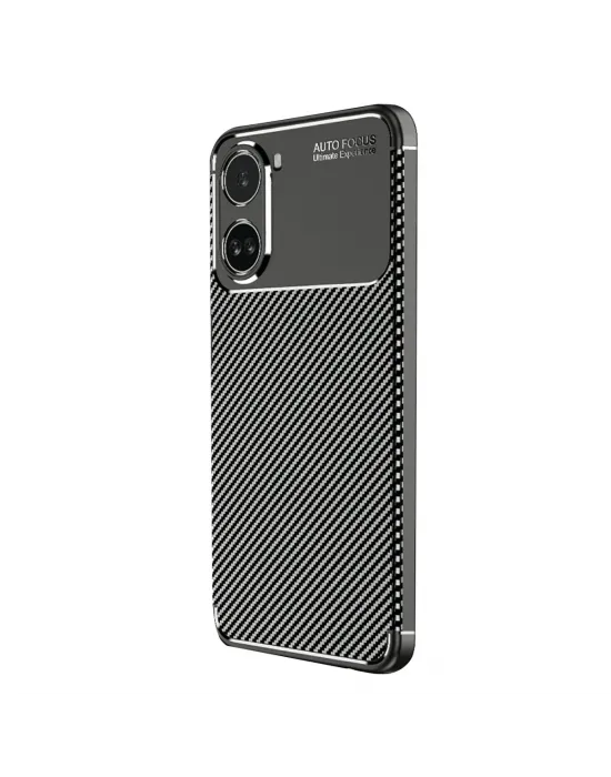 Xiaomi Poco X7 Pro Kılıf Auto Focus Karbon Kapak - Siyah