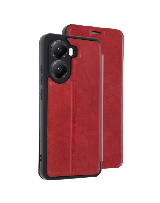 Xiaomi Poco X7 Pro Kılıf Flip Cover - Kırmızı