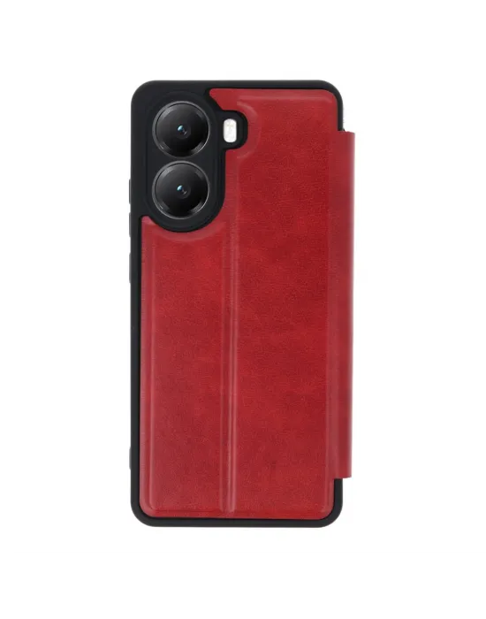 Xiaomi Poco X7 Pro Kılıf Flip Cover - Kırmızı