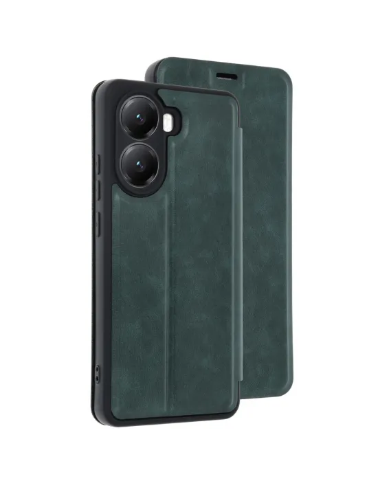 Xiaomi Poco X7 Pro Kılıf Flip Cover - Koyu Yeşil