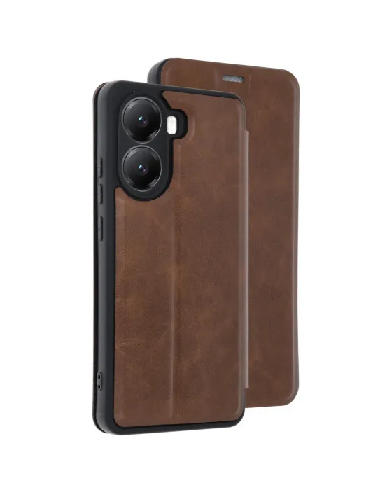 Xiaomi Poco X7 Pro Kılıf Flip Cover - Taba