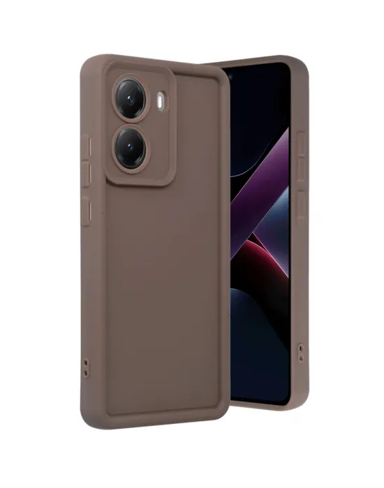 Xiaomi Poco X7 Pro Viera Silikon - Kahverengi