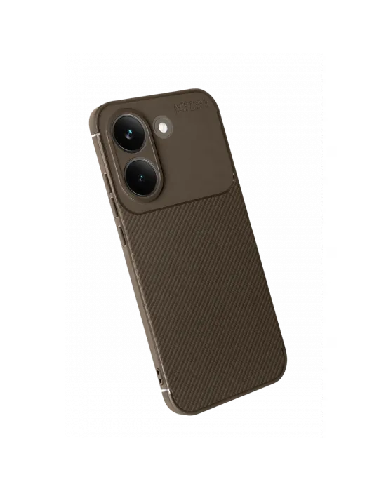 Xiaomi Poco X8 Pro Auto Focus Karbon Kapak - Kahverengi