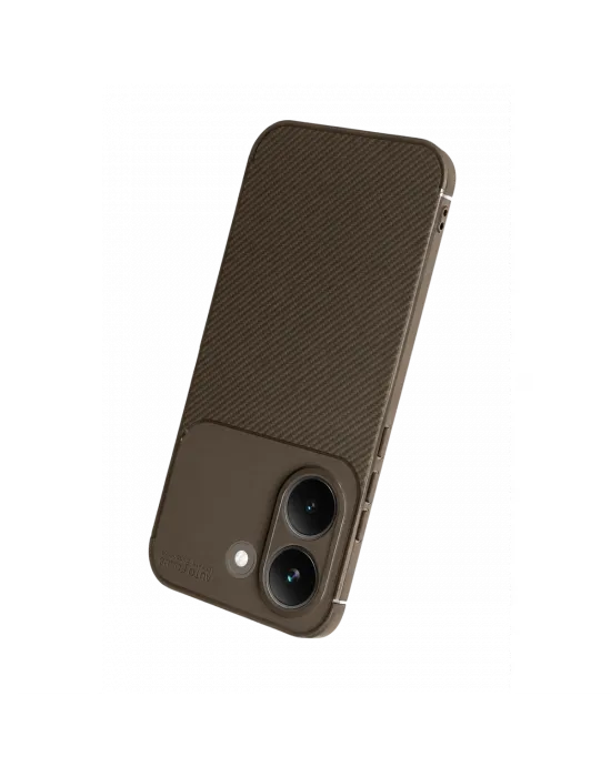 Xiaomi Poco X8 Pro Auto Focus Karbon Kapak - Kahverengi