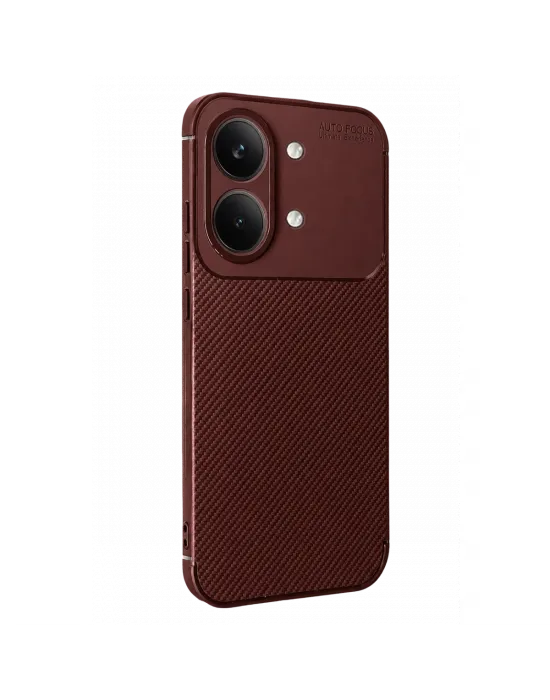 Xiaomi Poco X8 Pro Max Auto Focus Karbon Kapak - Bordo