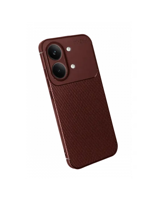 Xiaomi Poco X8 Pro Max Auto Focus Karbon Kapak - Bordo
