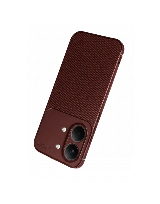 Xiaomi Poco X8 Pro Max Auto Focus Karbon Kapak - Bordo