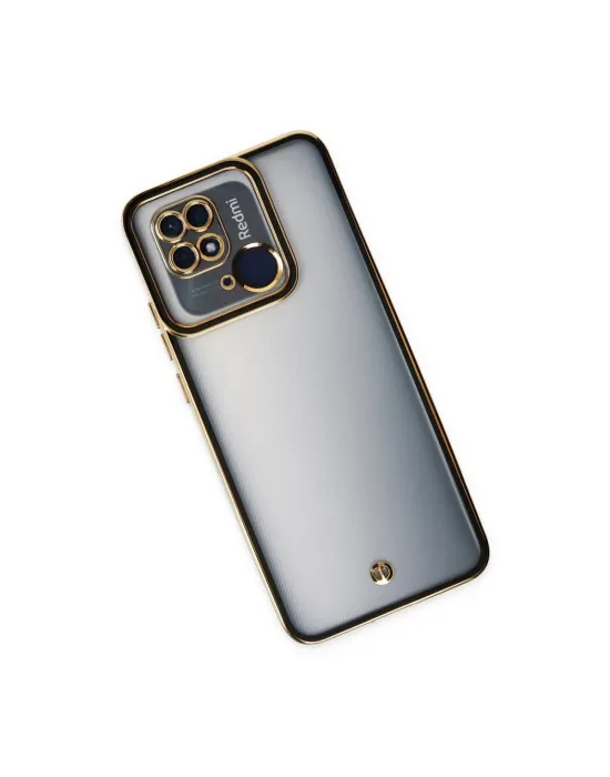 Xiaomi Redmi 10c Kılıf Liva Lens Silikon - Siyah