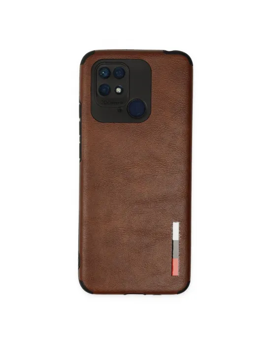 Xiaomi Redmi 10c Kılıf Loop Deri Silikon - Kahverengi