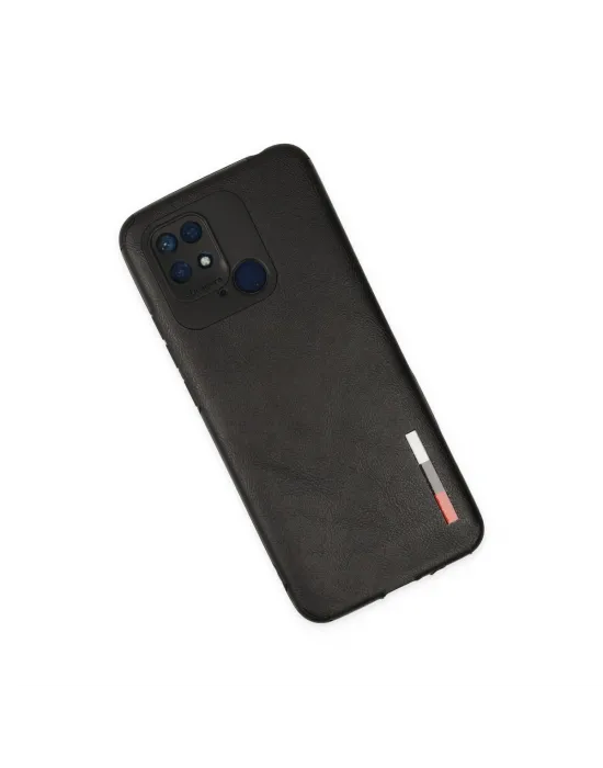 Xiaomi Redmi 10c Kılıf Loop Deri Silikon - Siyah