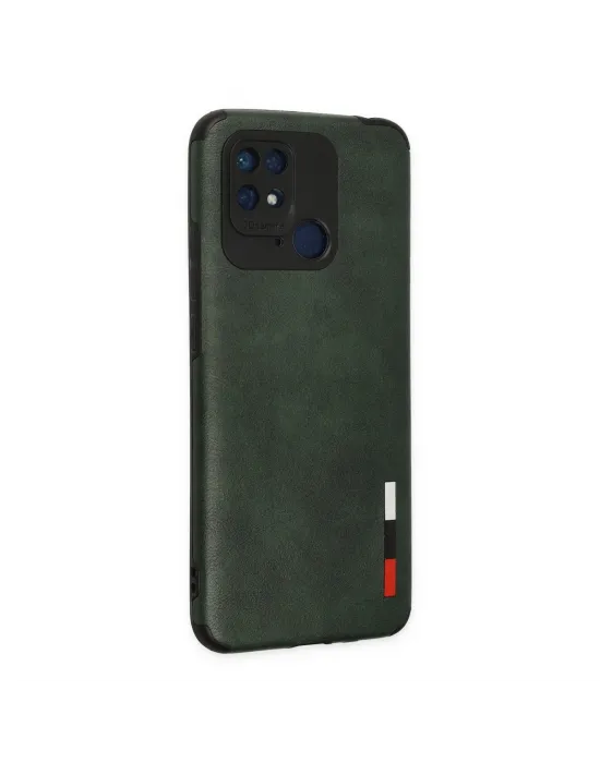 Xiaomi Redmi 10c Kılıf Loop Deri Silikon - Yeşil