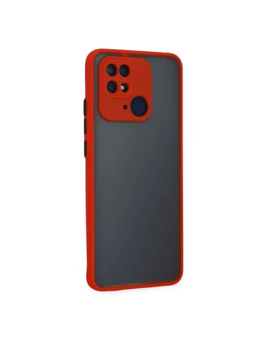Xiaomi Redmi 10c Kılıf Montreal Silikon Kapak - Kırmızı