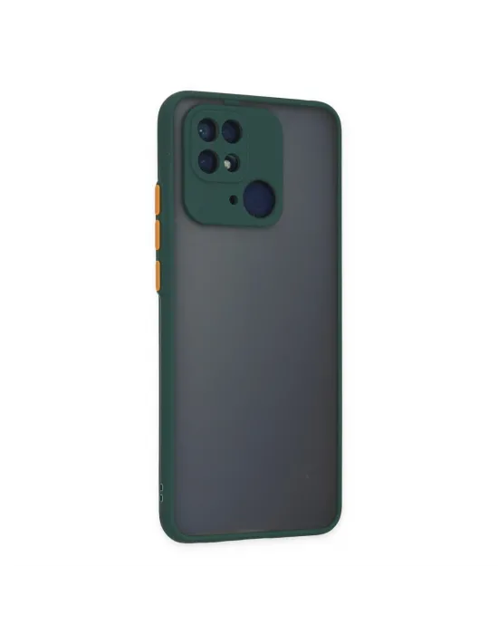 Xiaomi Redmi 10c Kılıf Montreal Silikon Kapak - Yeşil