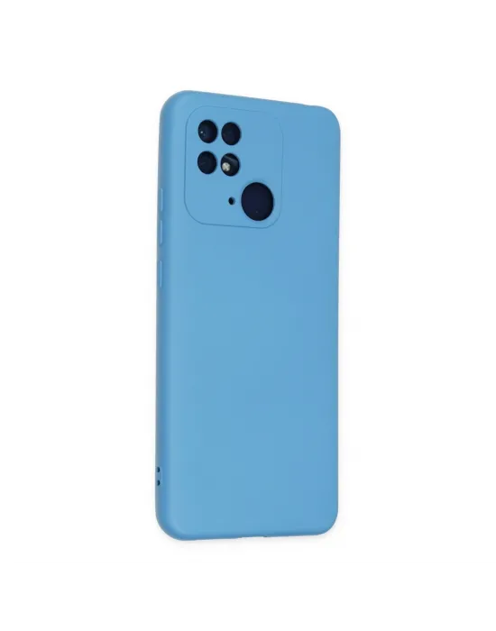 Xiaomi Redmi 10c Kılıf Nano İçi Kadife Silikon - Mavi