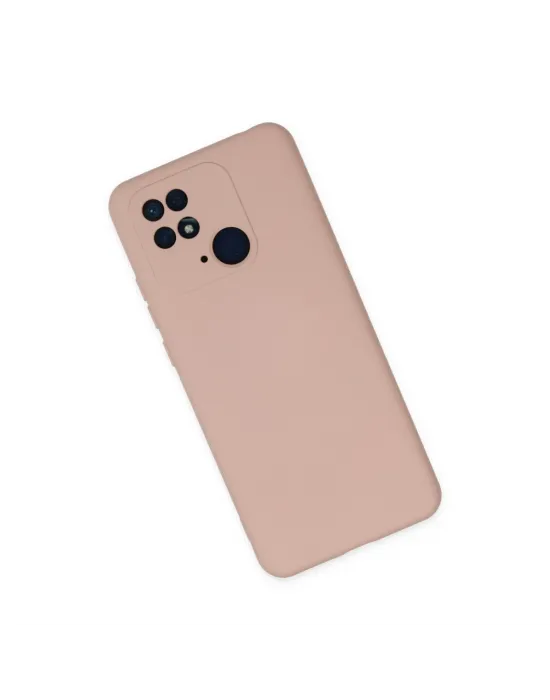 Xiaomi Redmi 10c Kılıf Nano İçi Kadife Silikon - Pudra