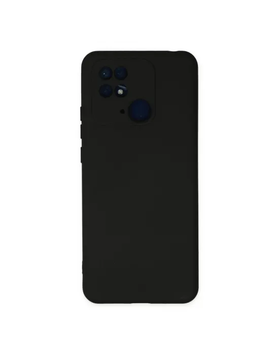 Xiaomi Redmi 10c Kılıf Nano İçi Kadife Silikon - Siyah