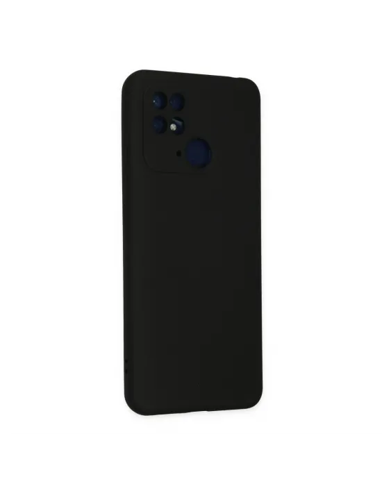 Xiaomi Redmi 10c Kılıf Nano İçi Kadife Silikon - Siyah