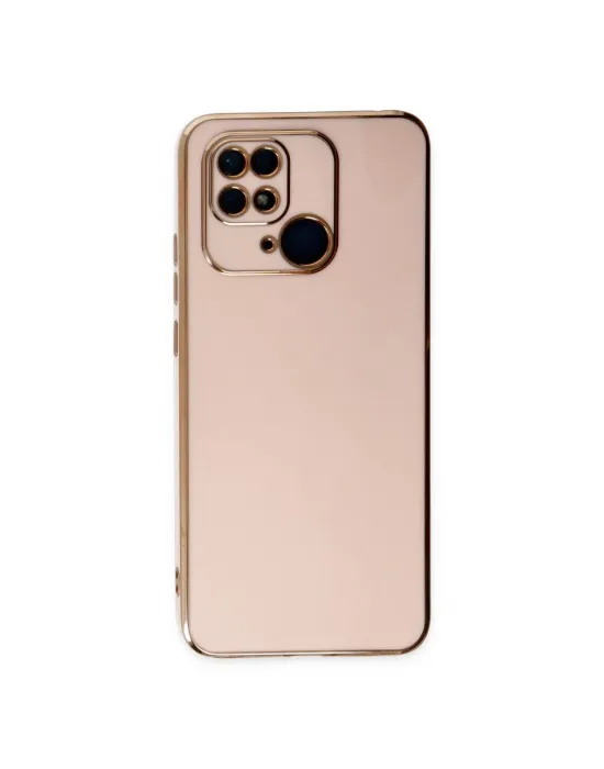 Xiaomi Redmi 10c Kılıf Volet Silikon - Pembe