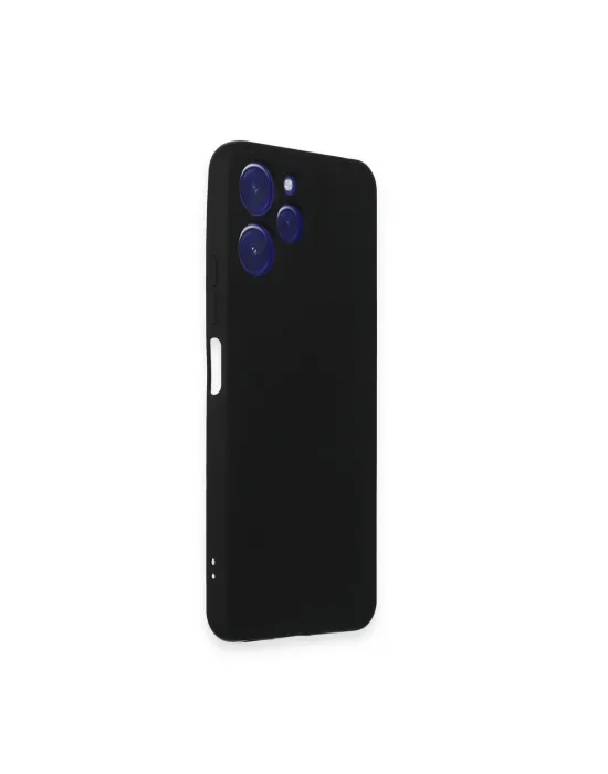 Xiaomi Redmi 12 Kılıf Nano İçi Kadife Silikon - Siyah