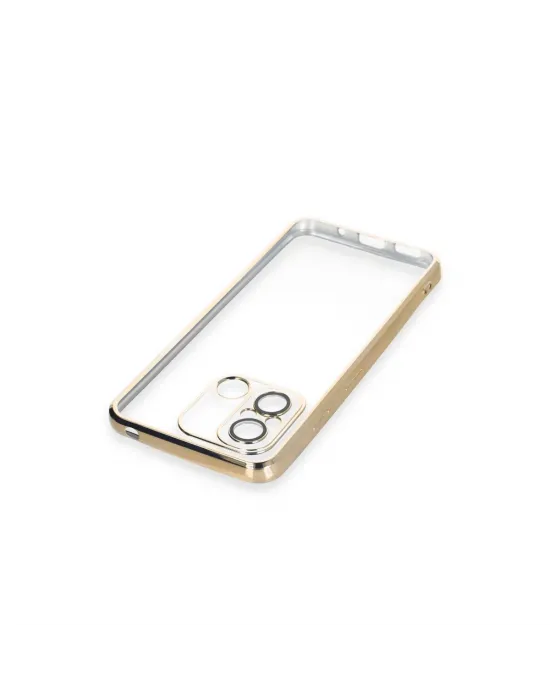 Xiaomi Redmi 12c Kılıf Razer Lensli Silikon - Gold