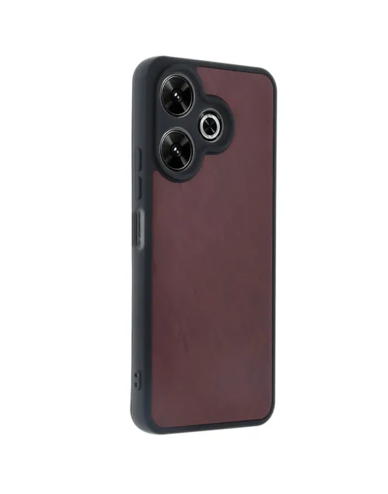 Xiaomi Redmi 13 4g Kılıf Aras Deri Kapak - Bordo