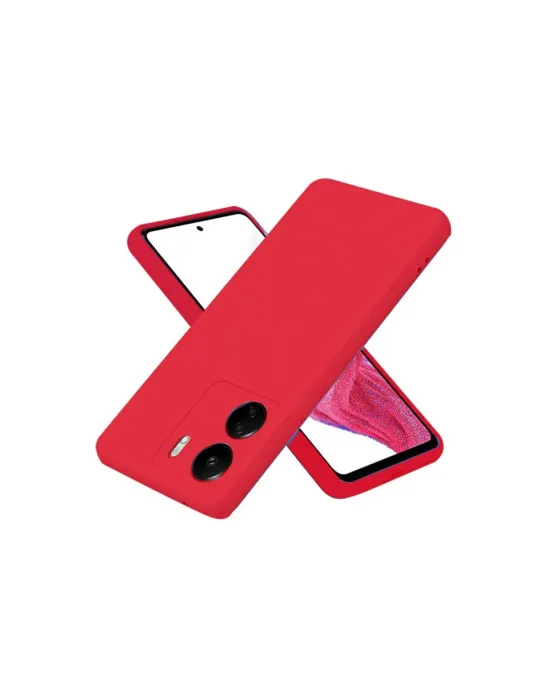 Xiaomi Redmi 13c Kılıf First Silikon - Kırmızı