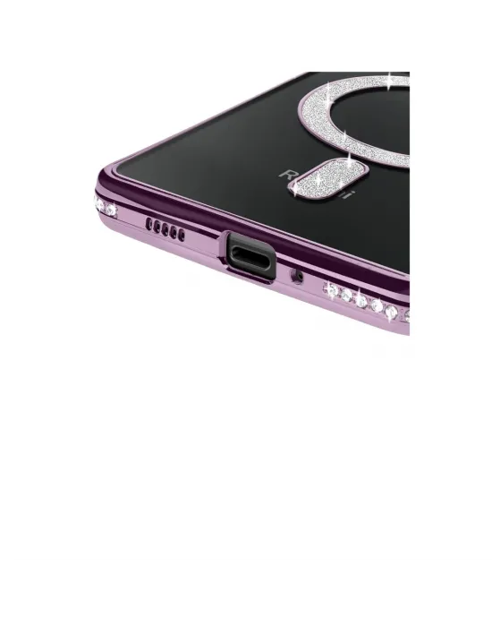 Xiaomi Redmi 14c Joke Simli Magneticsafe Kılıf - Derin Mor