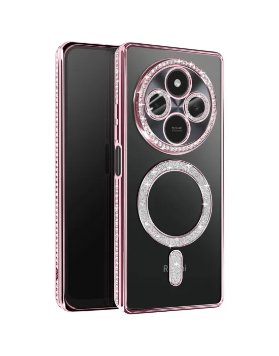 Xiaomi Redmi 14c Joke Simli Magneticsafe Kılıf - Pembe