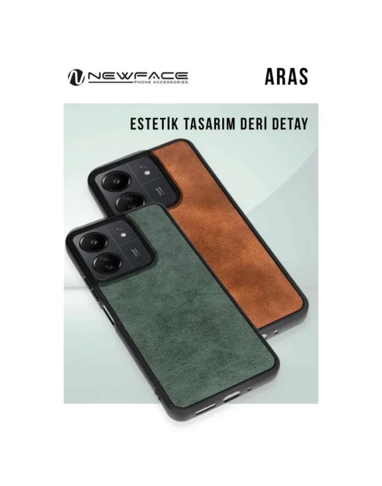 Xiaomi Redmi 14c Kılıf Aras Deri Kapak - Lacivert