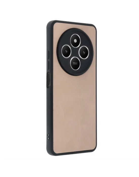 Xiaomi Redmi 14c Kılıf Aras Deri Kapak - Pudra