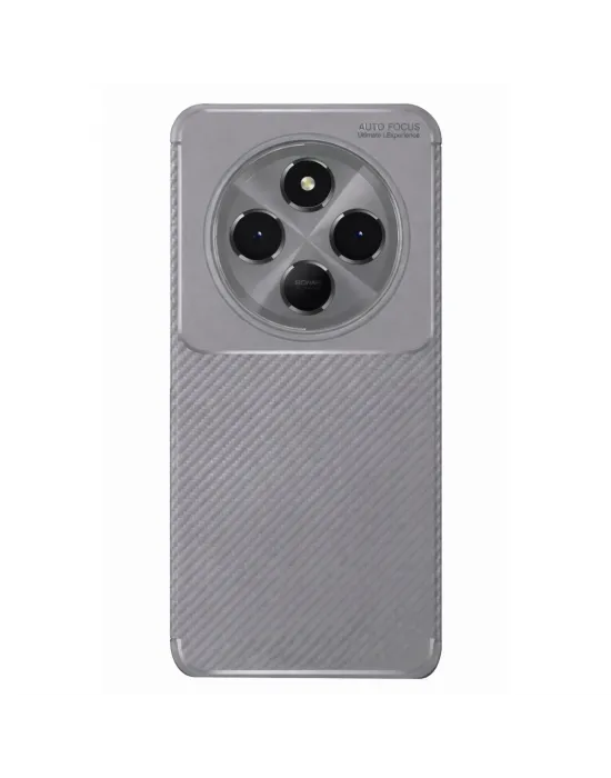 Xiaomi Redmi 14c Kılıf Auto Focus Karbon Kapak - Gri