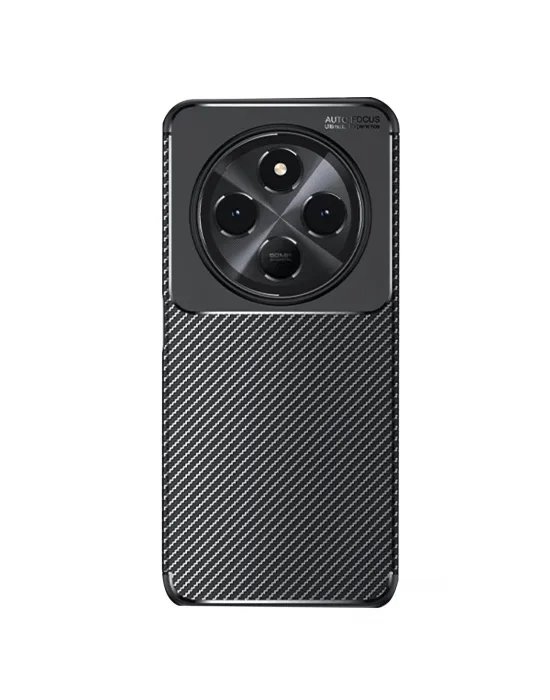 Xiaomi Redmi 14c Kılıf Auto Focus Karbon Kapak - Siyah
