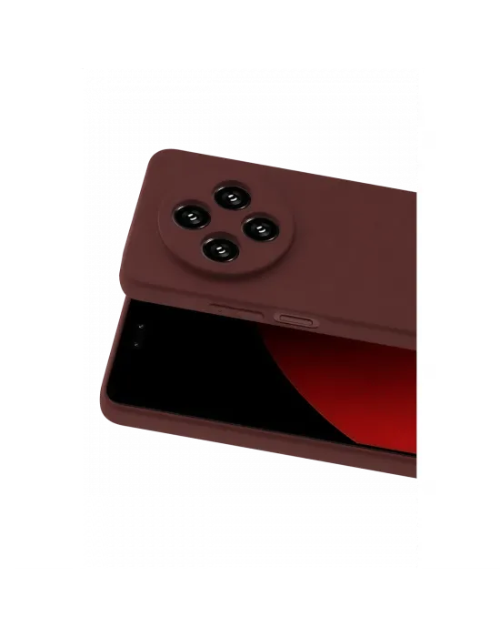 Xiaomi Redmi 14c Kılıf First Silikon - Bordo