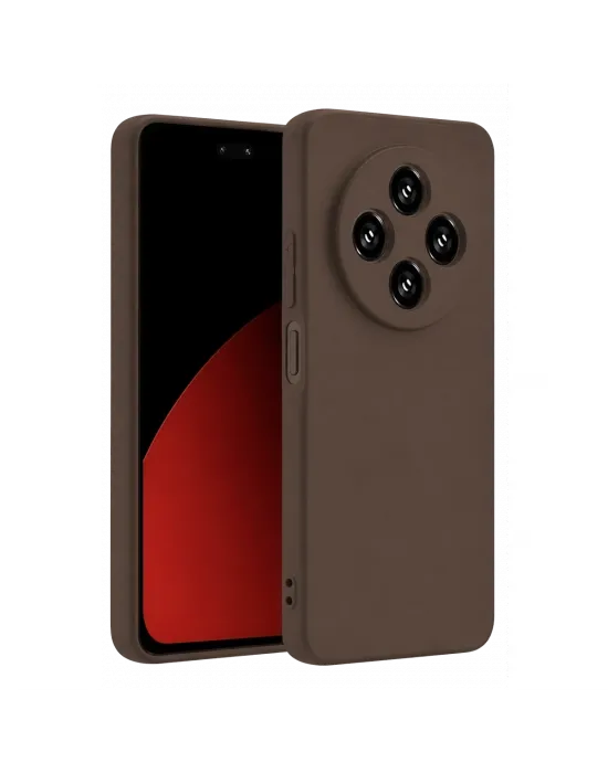 Xiaomi Redmi 14c Kılıf First Silikon - Kahverengi