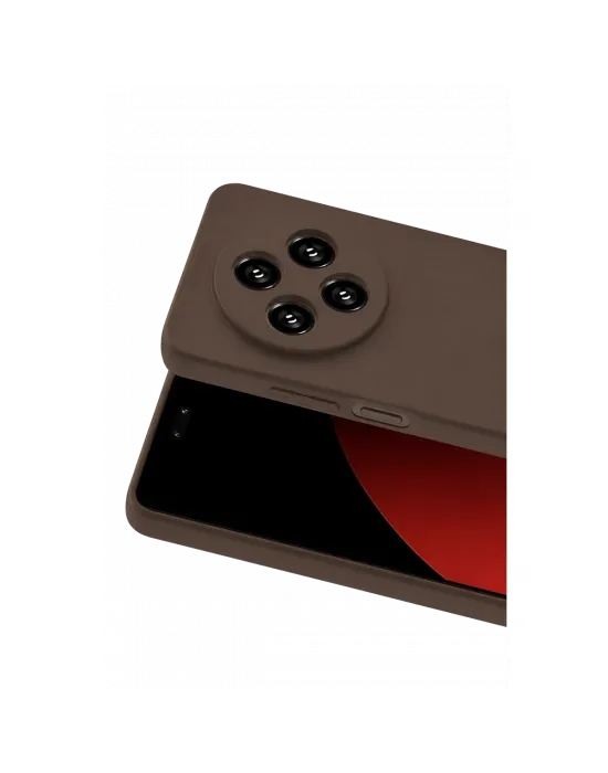 Xiaomi Redmi 14c Kılıf First Silikon - Kahverengi