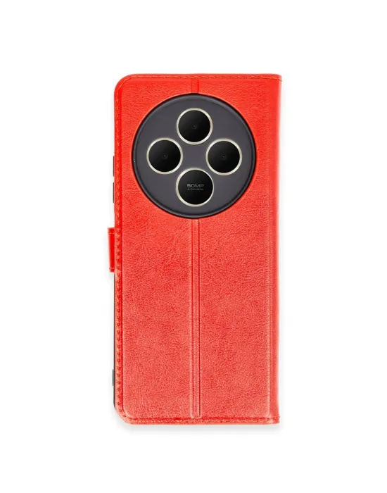 Xiaomi Redmi 14c Kılıf Trend S Plus Kapaklı Kılıf - Kırmızı