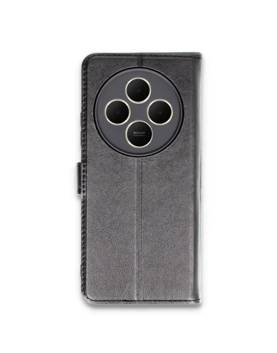 Xiaomi Redmi 14c Kılıf Trend S Plus Kapaklı Kılıf - Siyah