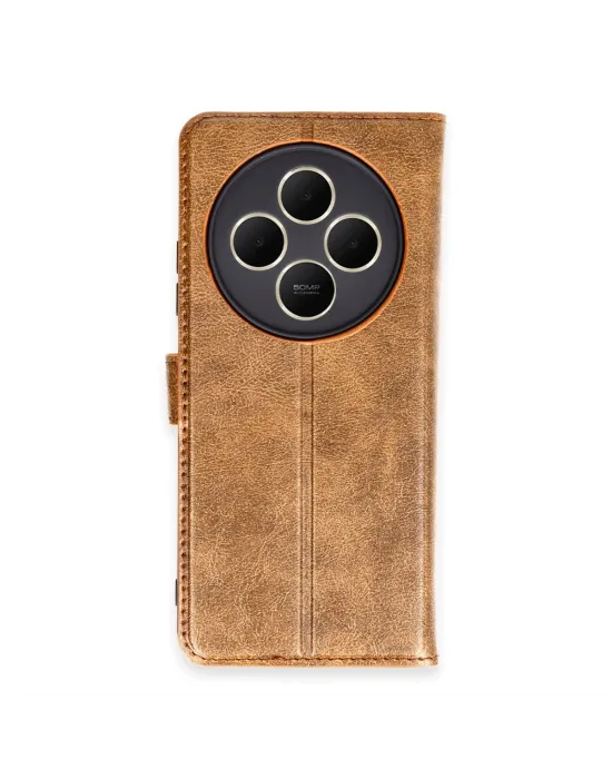 Xiaomi Redmi 14c Kılıf Trend S Plus Kapaklı Kılıf - Taba