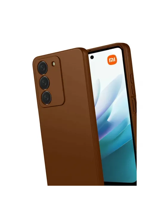 Xiaomi Redmi 15 4g First Silikon - Kahverengi