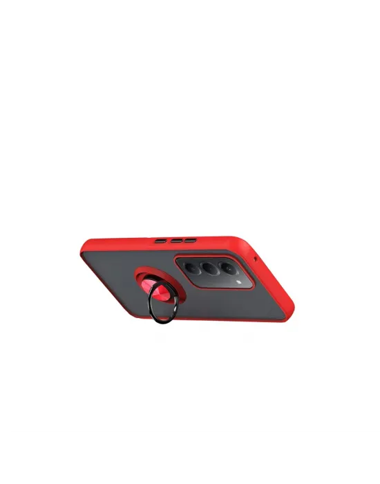 Xiaomi Redmi 15 4g Montreal Yüzüklü Silikon Kapak - Kırmızı